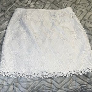 White Lace Skirt